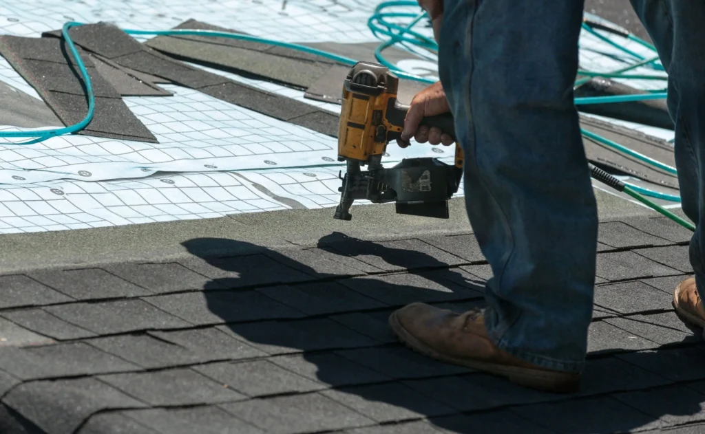 Installing of Brand New Roof Shingles in Texas - TSG Roofing