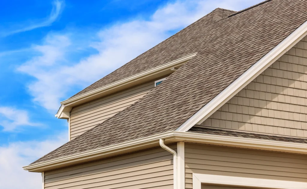 Roofing Shingles in Brown House in Texas - TSG Roofing